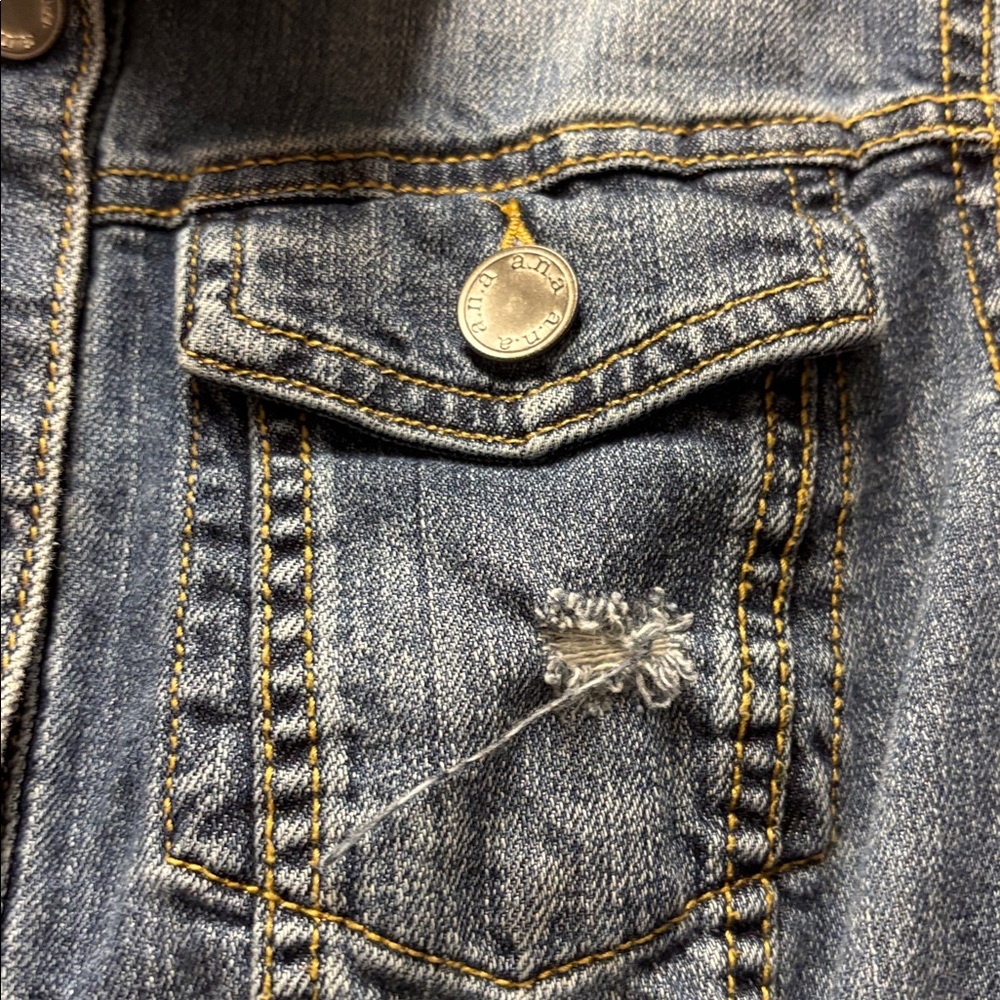A New Approach Denim Blue Women's Jacket Size Medium - Picture 3 of 6